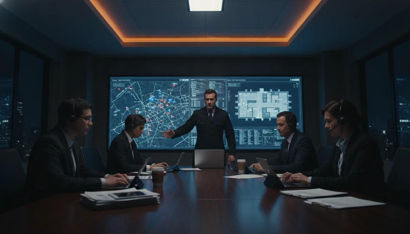 Plano de contingência e gestão de crise — war room de segurança